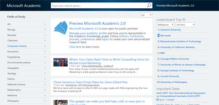 buscador microsoft academic