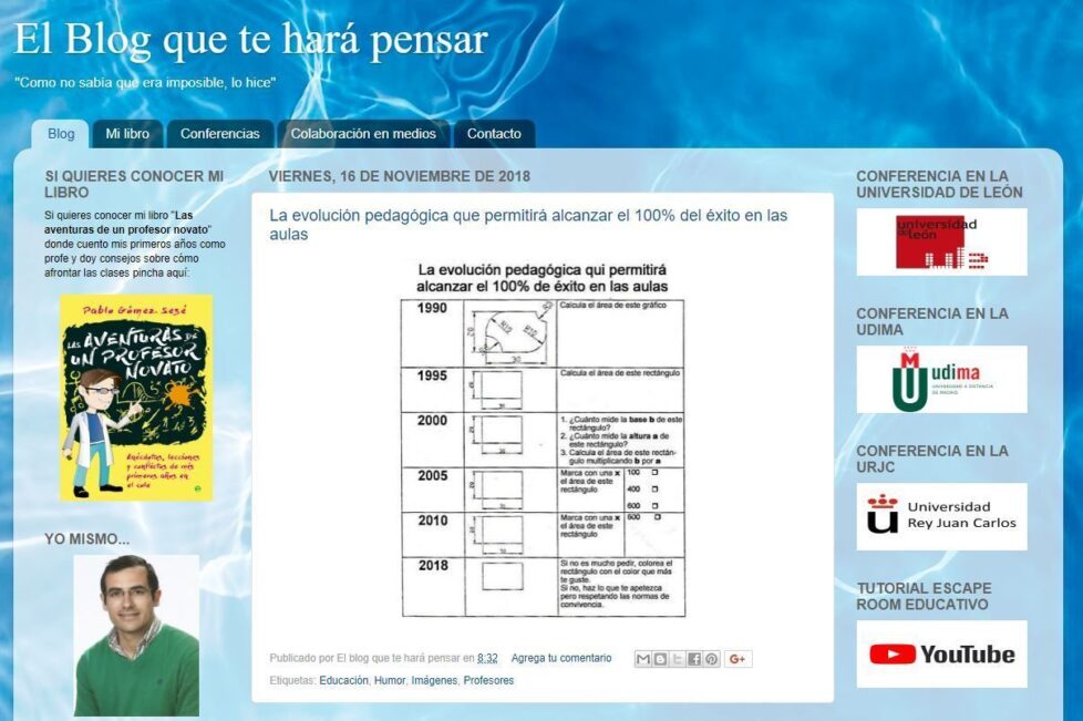 El blog que te hará pensar | blogs educativos