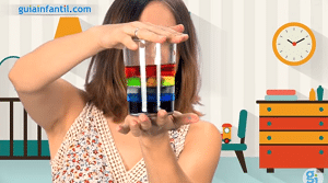 Arcoíris líquido experimentos para hacer en clase