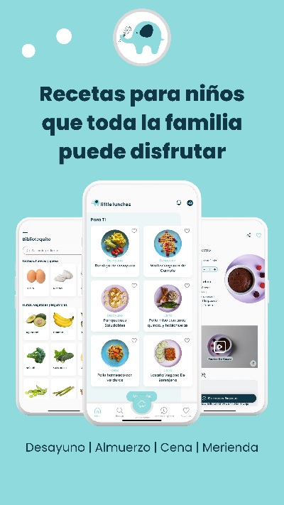apps para promover una alimentación saludable Little lunches