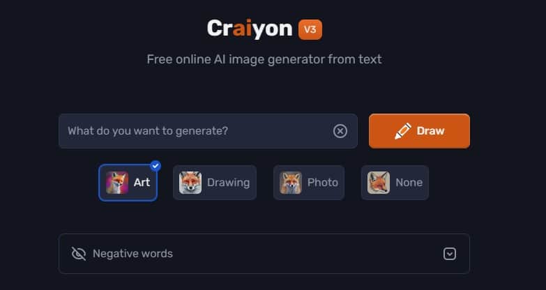 Craiyon: apps gratuitas de Inteligencia Artificial