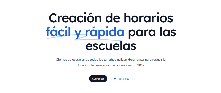 Horarium elaborar horarios en clase con IA